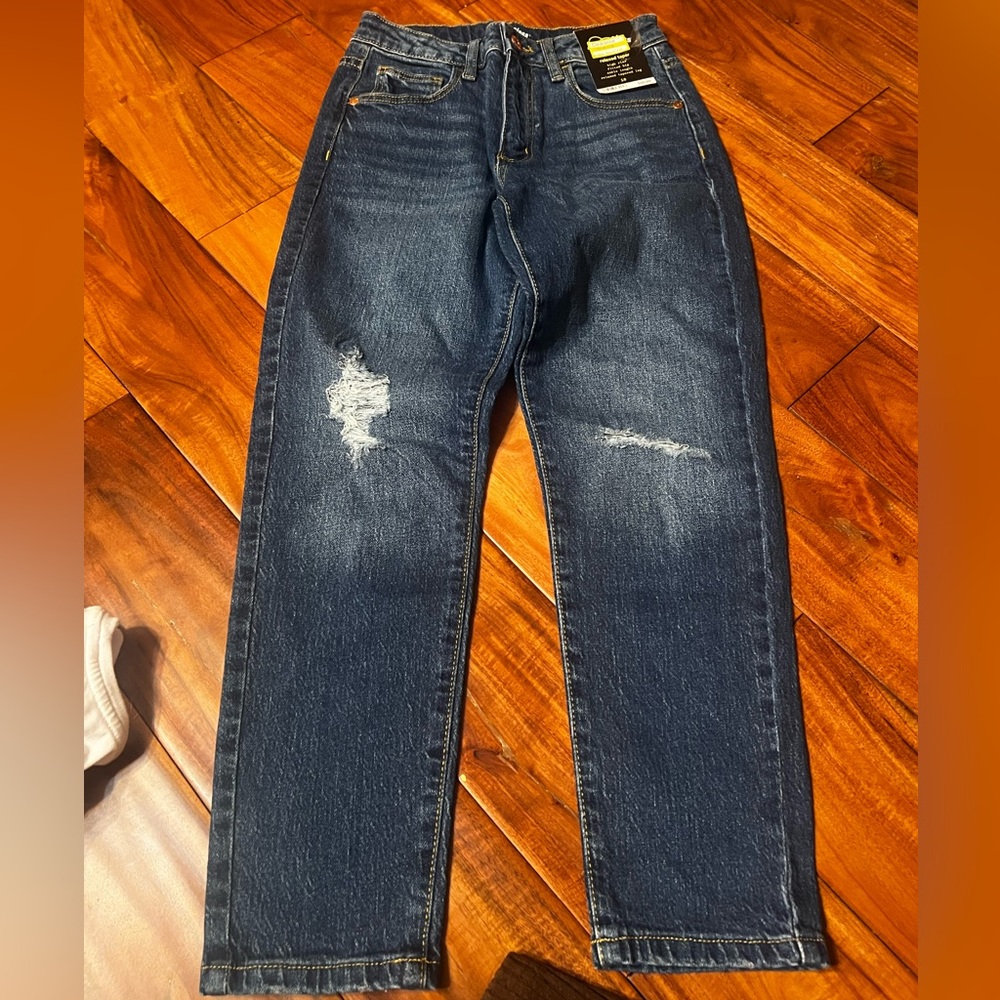 Girl’s art class distressed denim jeans. New! Size 10